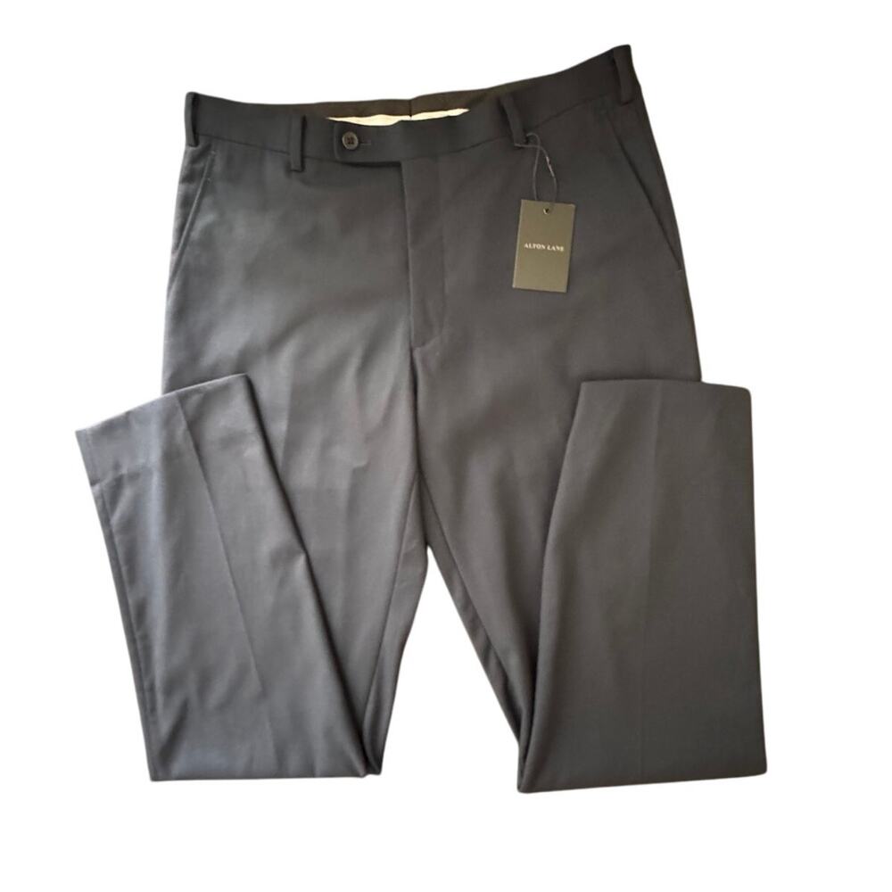 New ALTON LANE Men's Black Tailored Fit Trouser Pant Size 32